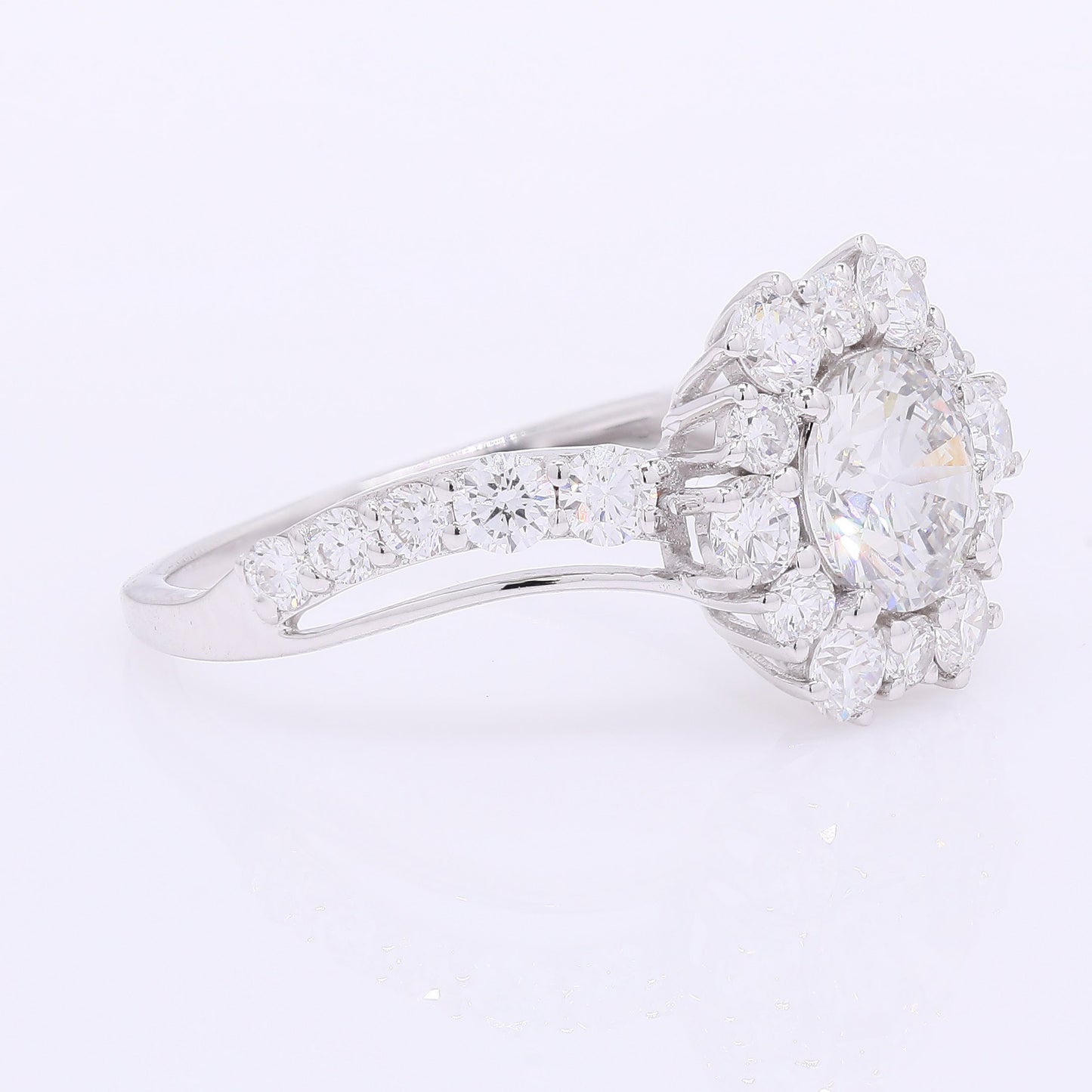 1.98 Carats Lab Grown Diamond 14K Gold Ring