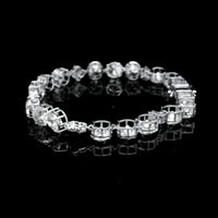 20.94 Ct Round Lab Grown Diamond 14K Gold Bracelet