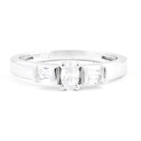 1.08 Ct Cubic Zirconia 925 Sterling Silver Ring