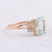 1.81 Ct Cushion Natural Emerald 14K Gold Ring