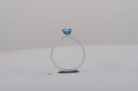 1.39 Carats Blue Lab Grown Diamond 14K Gold Ring