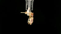 1.64 Ct Pear Tourmaline 14K Gold Earrings