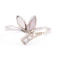 1.45 Ct Pearl Cz 925 Sterling Silver Ring