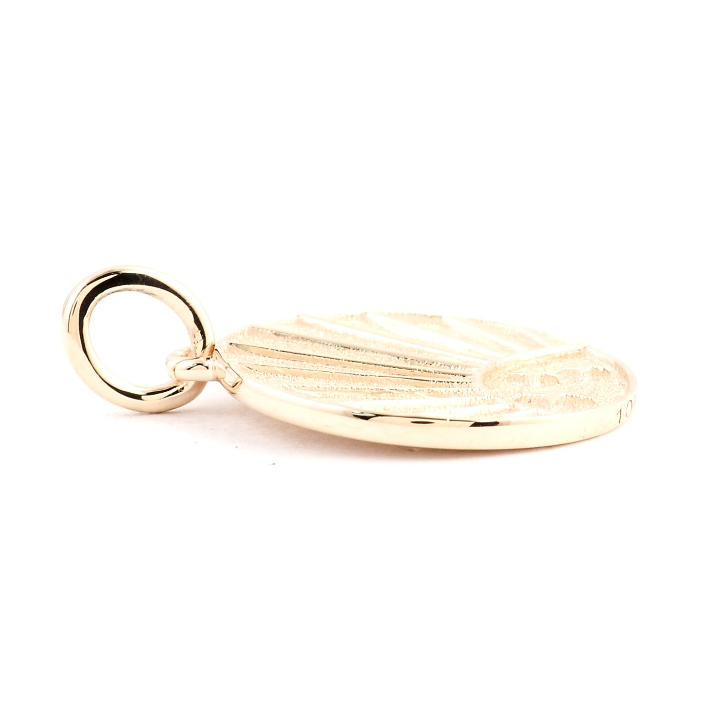 10K Gold Plain Pendant