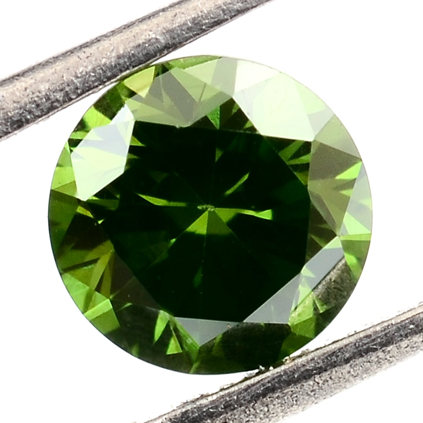 0.53 Green Diamond Round Loose Gemstone
