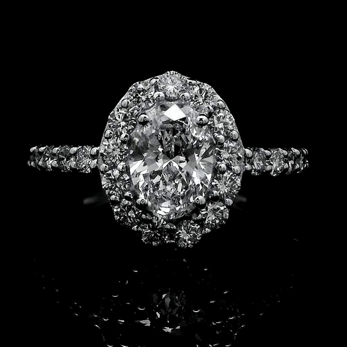 1.90 Carats Lab Grown Diamond 14K Gold Ring