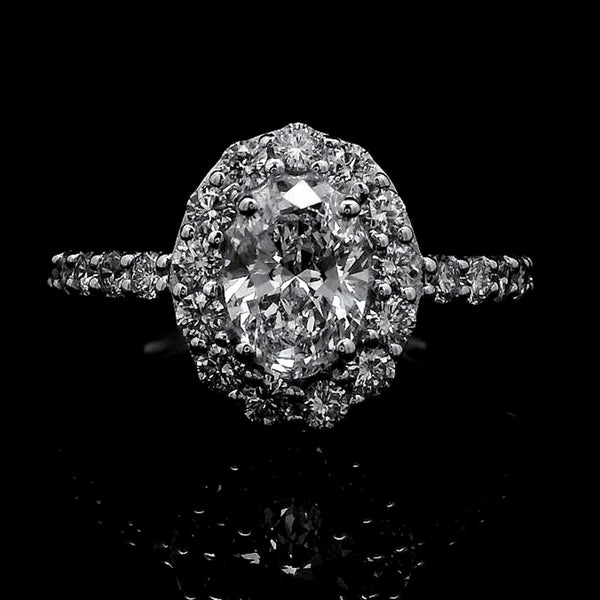 1.90 Carats Lab Grown Diamond 14K Gold Ring
