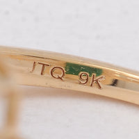 3.87 Ct Octagon Emerald 9K Gold Ring