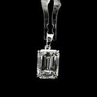 7.05 Carats Lab Grown Diamond 14K Gold Pendant