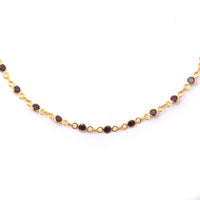 9.48 Ct Round Garnet 925 Sterling Silver Necklace