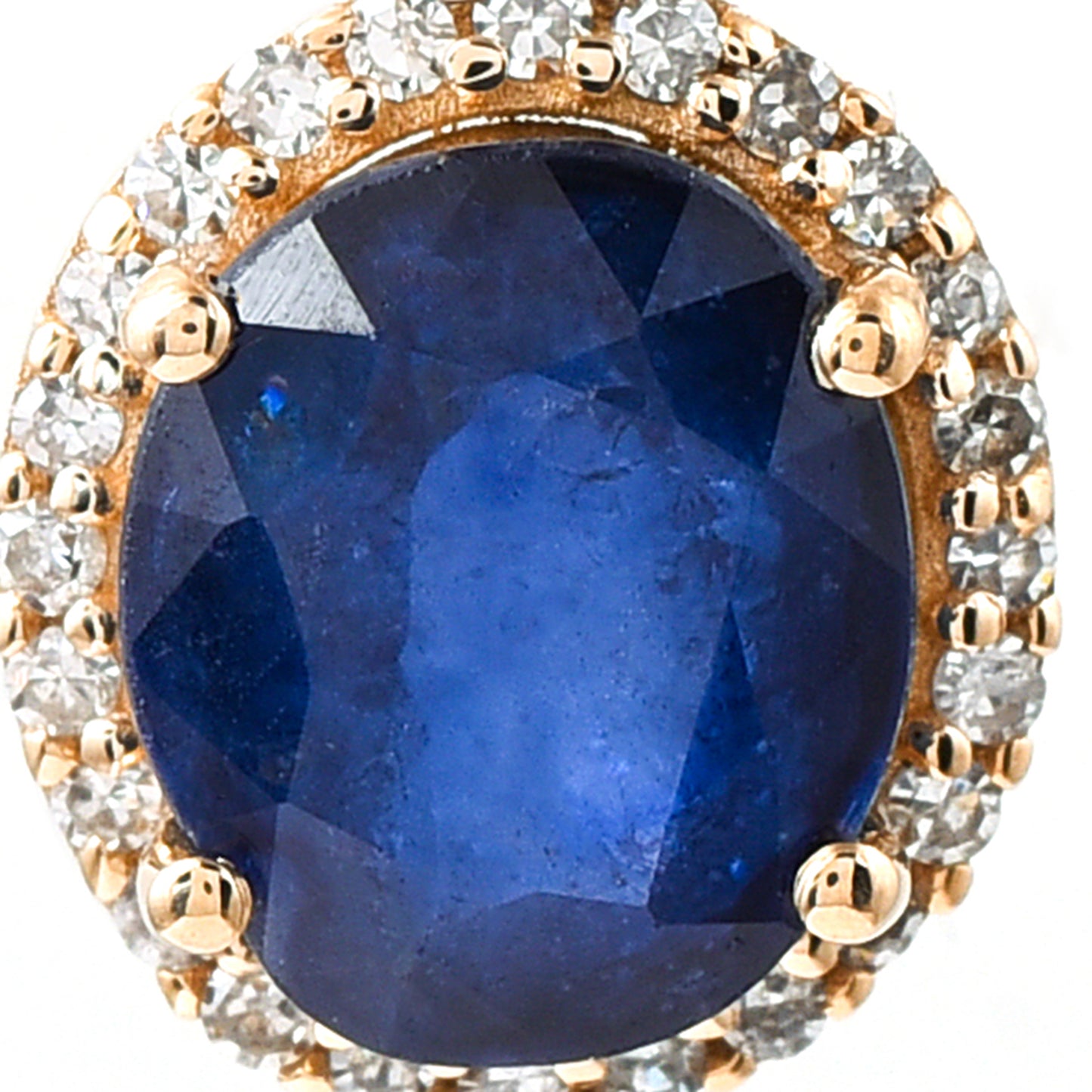 1.74 Ct Oval Sapphire 14K Gold Pendant