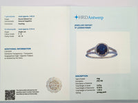 1.67 Ct Round Mixed Cut Natural Sapphire 14K Gold Ring