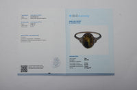 2.67 Ct Oval Mixed Cut Natural Bi Coloured Sapphire 14K Gold Ring