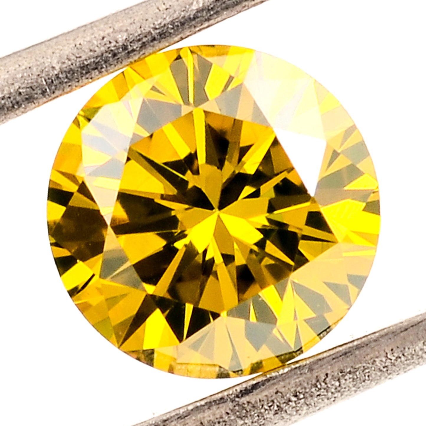 0.72 Yellow Diamond Round Loose Gemstone