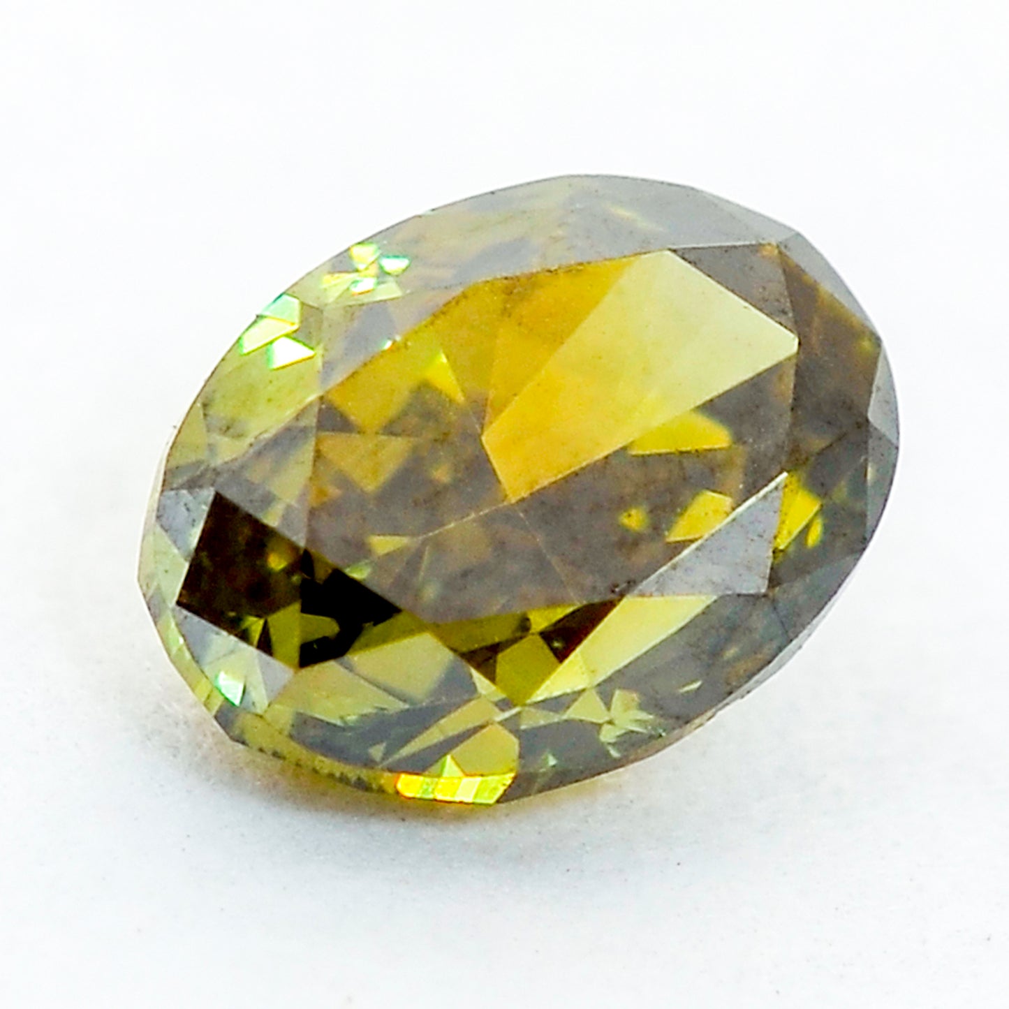 0.43 Green Diamond Oval Loose Diamond