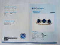 1.42 Ct Oval Cabochon Cut Natural Sapphire 14K Gold Ring