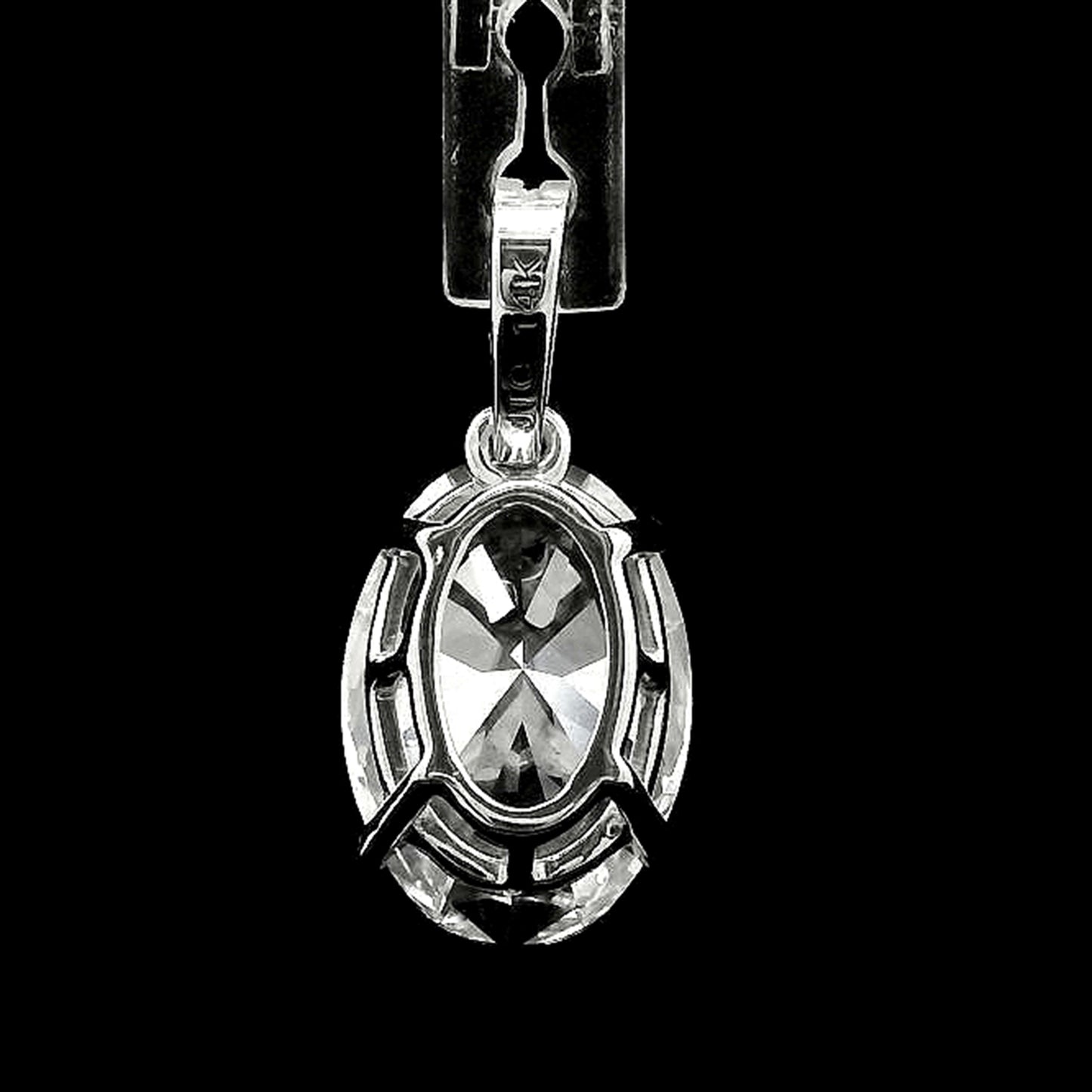 2.40 Carats Lab Grown Diamond 14K Gold Pendant
