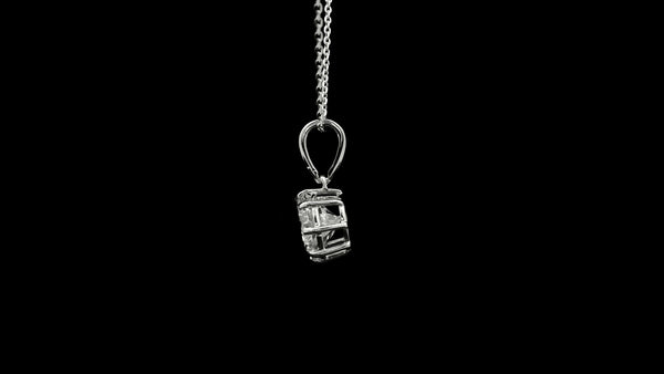 1.52 Ct Round Lab Grown Diamond 14K Gold Pendant