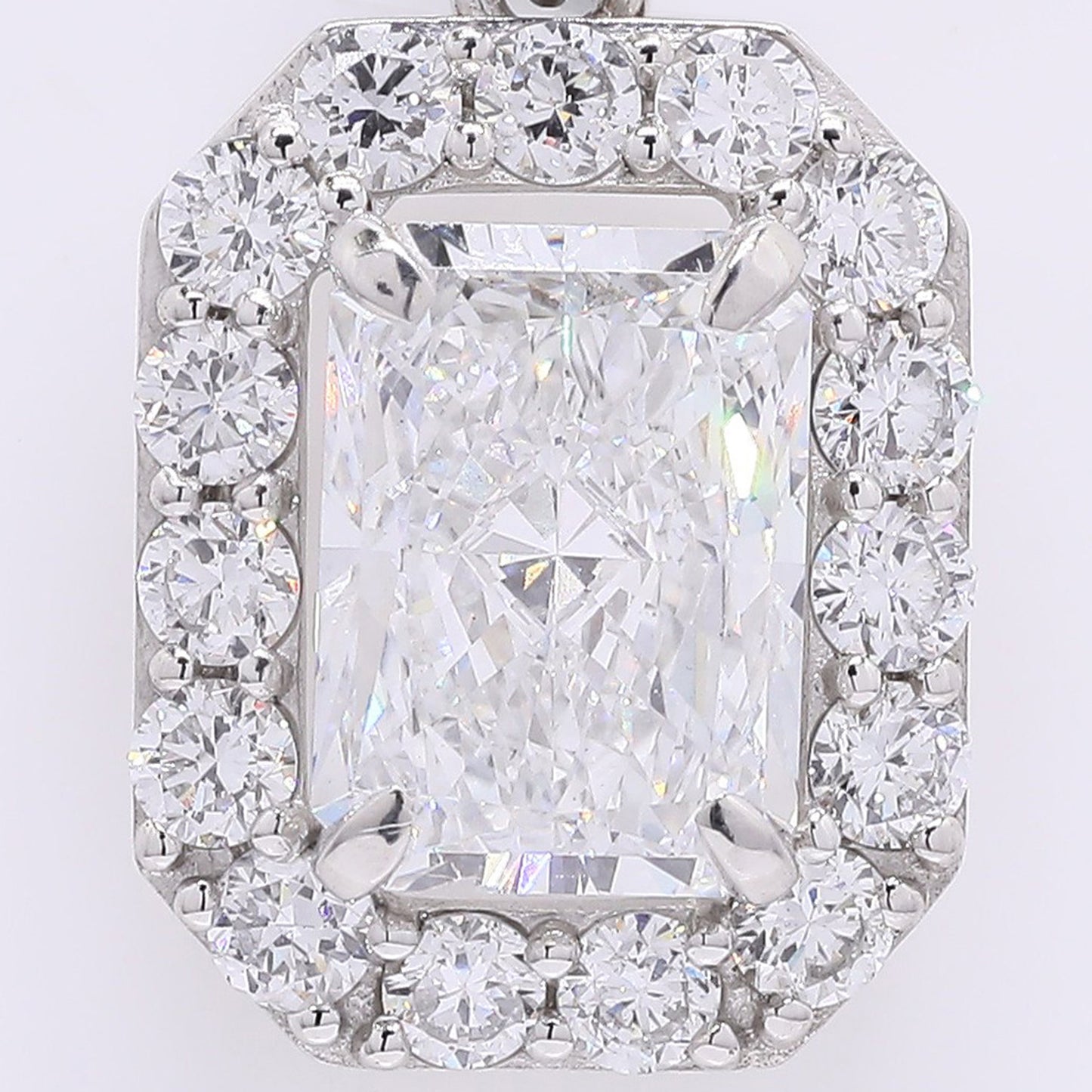 2.52 Carats Lab Grown Diamond 950 Platinum Pendant