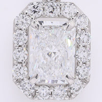 2.52 Carats Lab Grown Diamond 950 Platinum Pendant