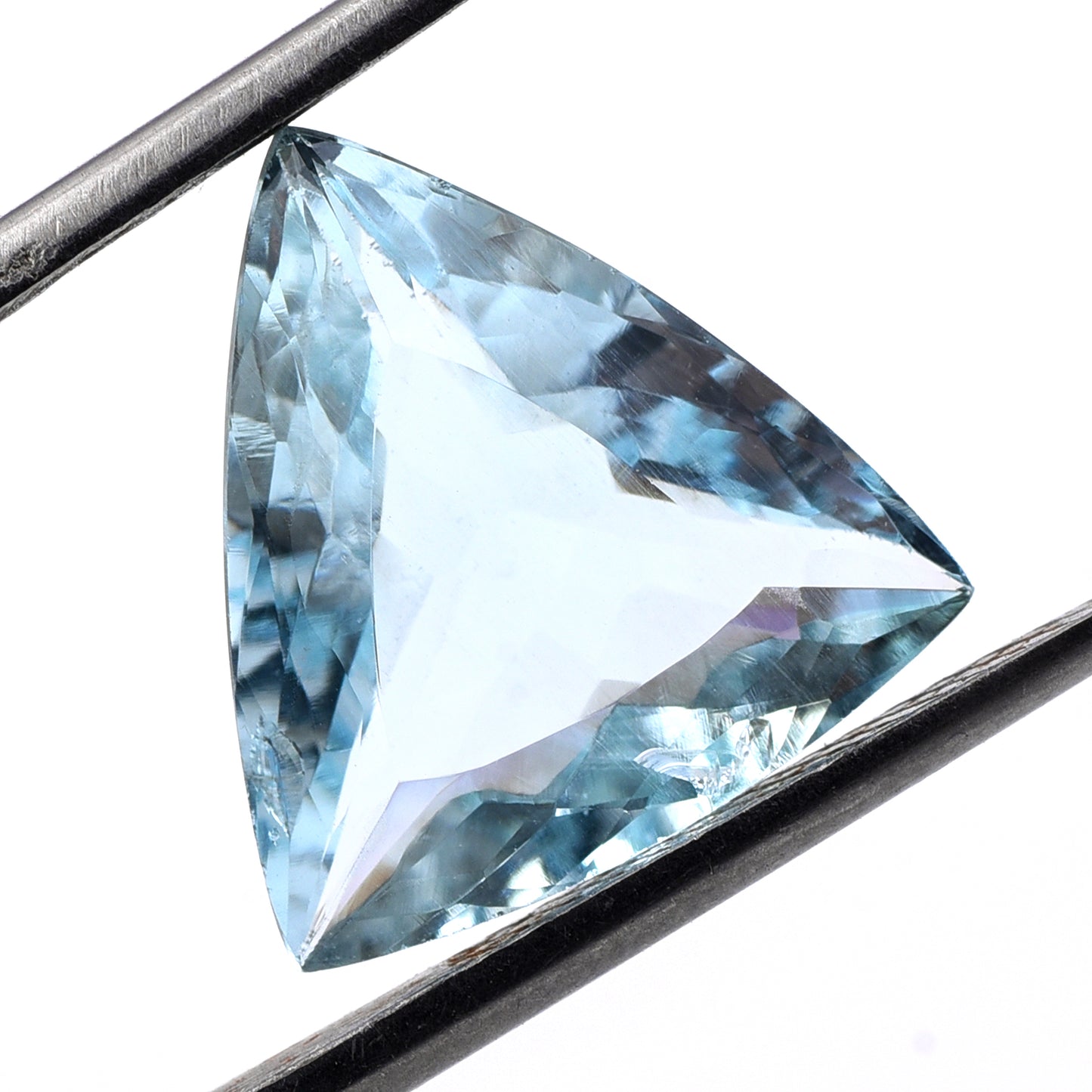 4.45 Natural Beryl Aquamarine Triangular Mixed Cut Gemstone