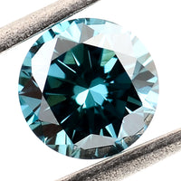 0.59 Blue Diamond Round Loose Gemstone