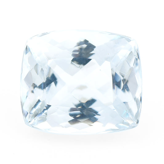 8.28 Natural Beryl Aquamarine Rectangular Cushion Mixed Cut Gemstone