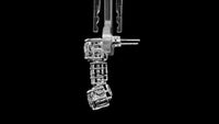 6.49 Carats Lab Grown Diamond 14K Gold Earrings