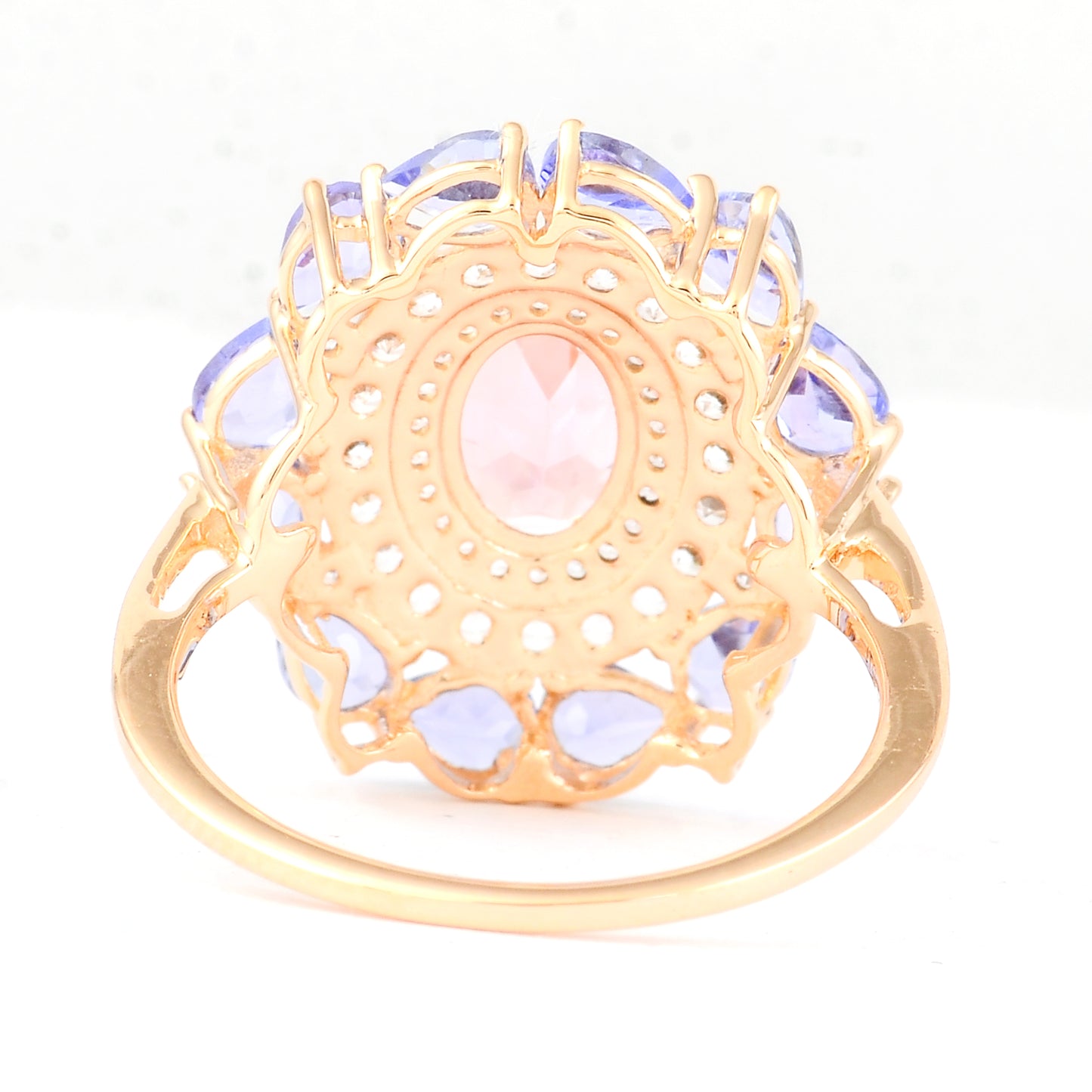 3.19 Ct Oval Tourmaline 14K Gold Ring
