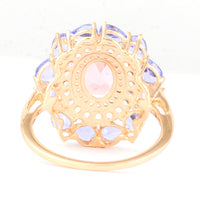 3.19 Ct Oval Tourmaline 14K Gold Ring