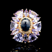 5.69 Ct Oval Sapphire 14K Gold Ring