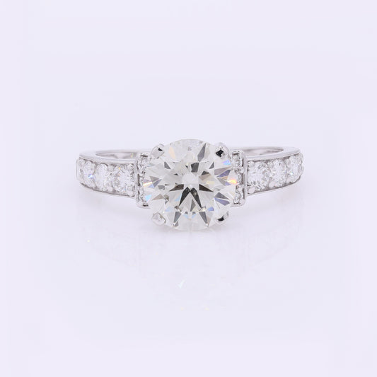 3.12 Carats Lab Grown Diamond 14K Gold Ring