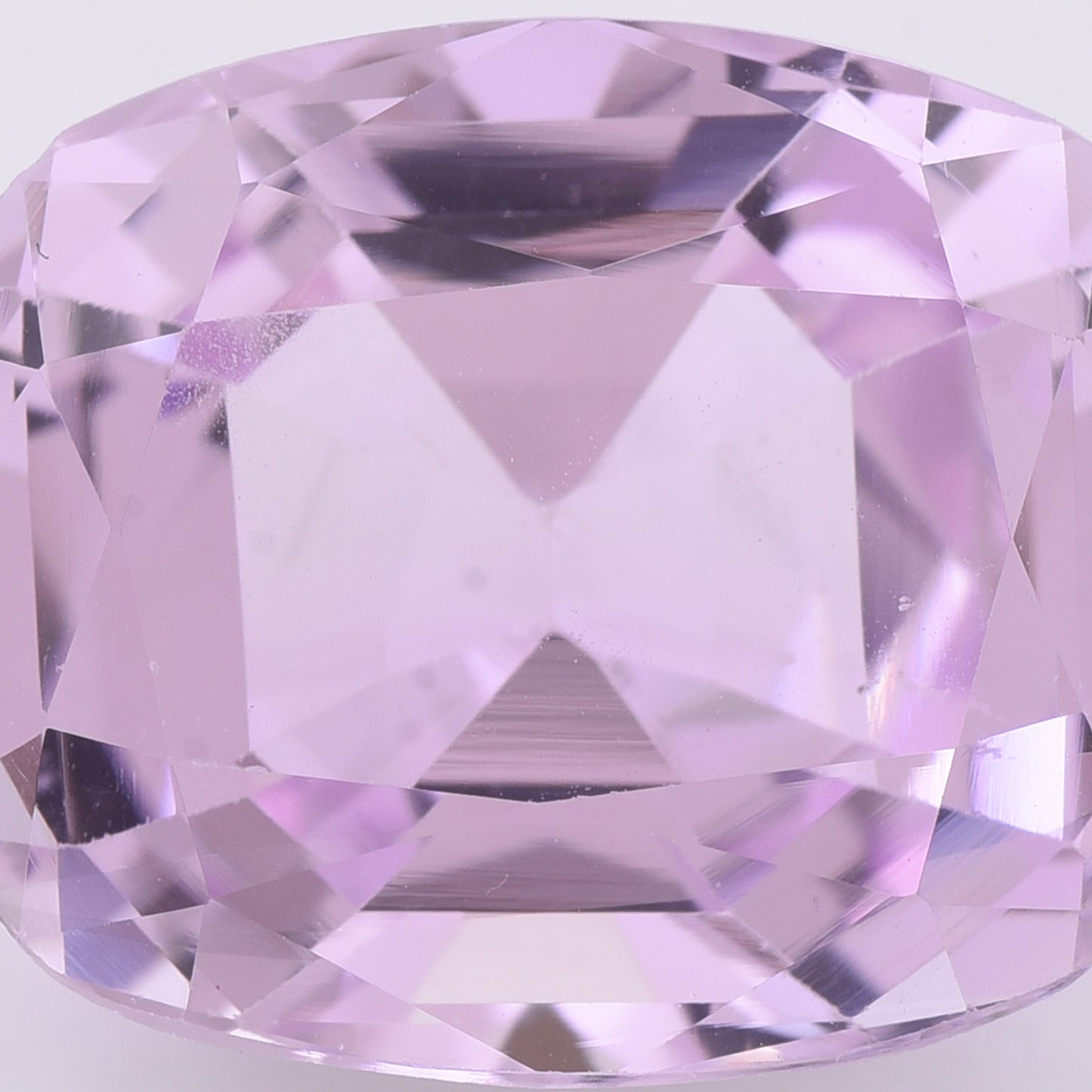 18.37 Natural Spodumene Kunzite Rectangular Cushion Mixed Cut Gemstone