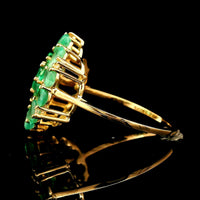 2.79 Ct Round Emerald 14K Gold Ring
