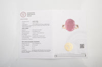 10.07 Ct Natural Codundum Ruby 14K Gold Ring