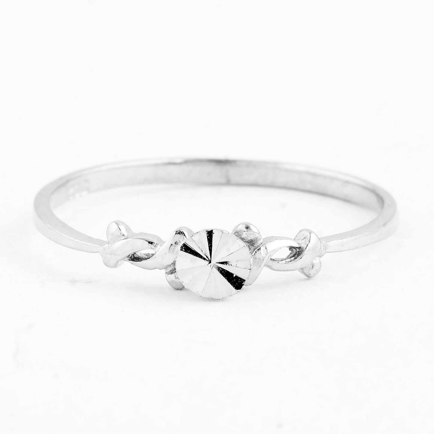 0.00 Ct Plain 925 Sterling Silver Ring