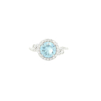 2.11 Carats Blue Lab Grown Diamond 14K Gold Ring