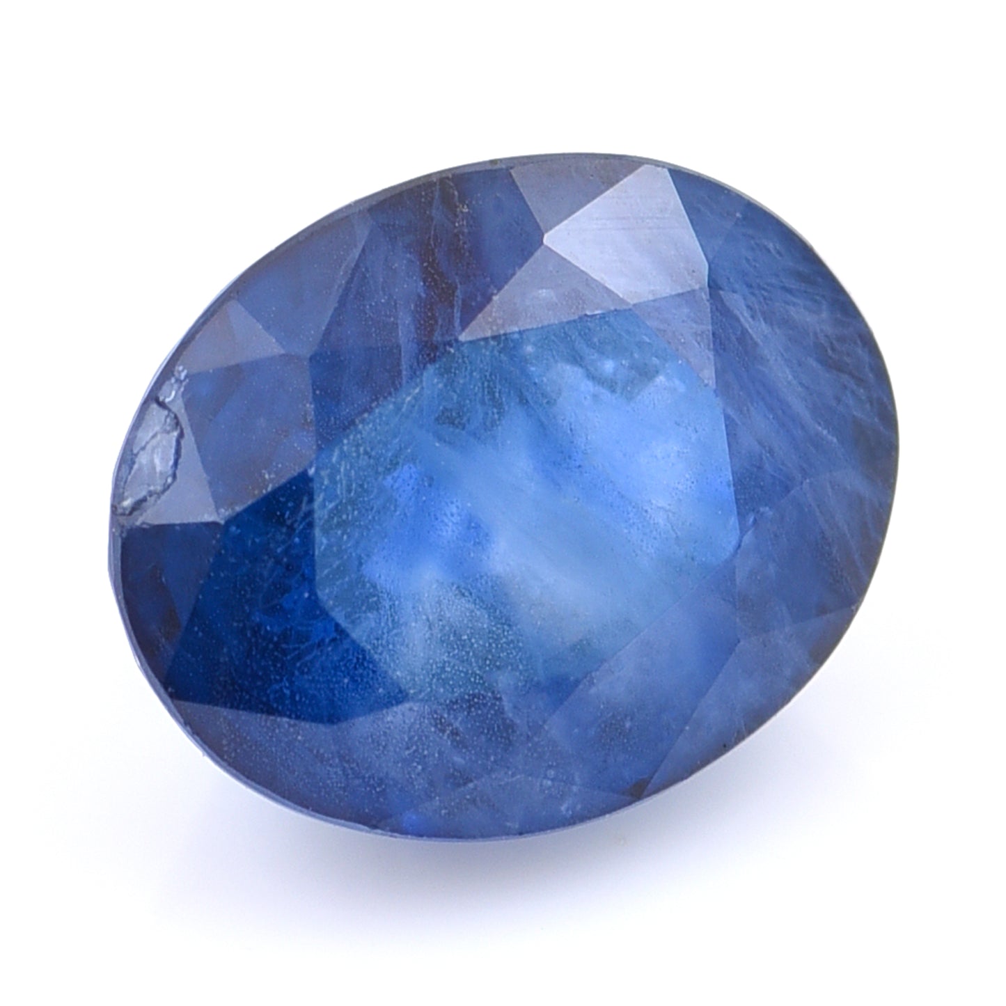 3.14 Natural Corundum Sapphire Oval Mixed Cut Gemstone