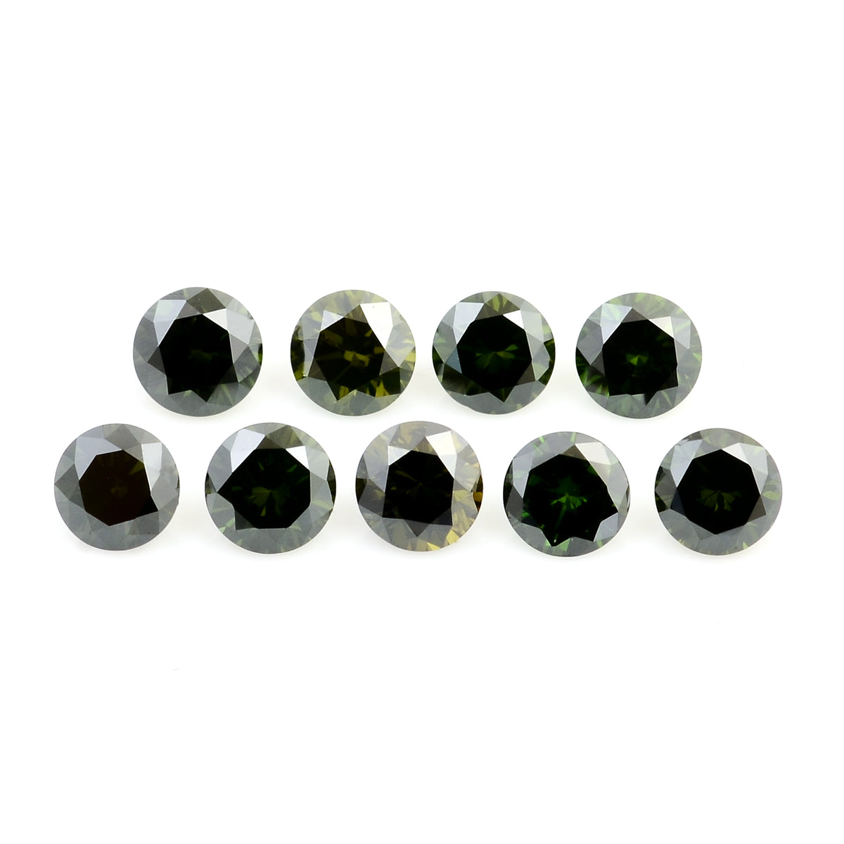 0.81 Green Diamond Round Loose Gemstone