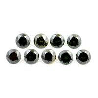 0.81 Green Diamond Round Loose Gemstone