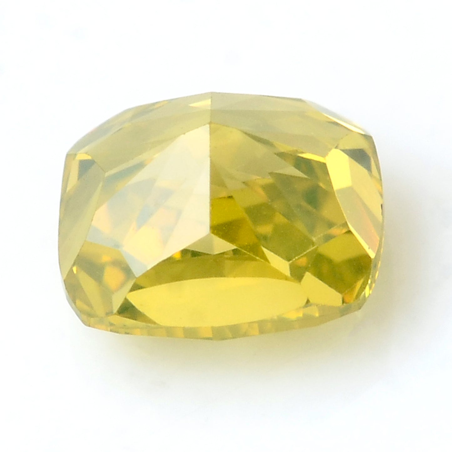 0.43 Carat Yellow Diamond Cushion Loose Gemstone