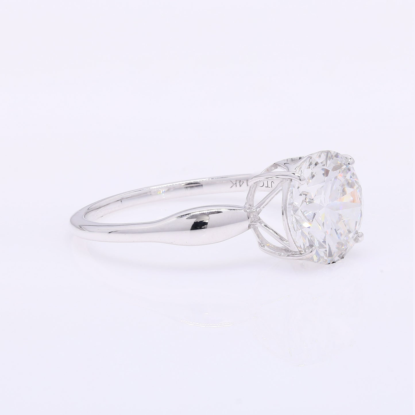 2.58 Carats Lab Grown Diamond 14K Gold Ring