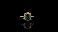 2.19 Ct Oval Natural Sapphire 14K Gold Ring