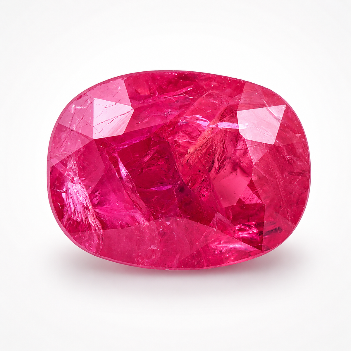 2.35 Natural Corundum Ruby Rectangular Cushion Mixed Cut Gemstone