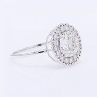 2.43 Carats Lab Grown Diamond 14K Gold Ring