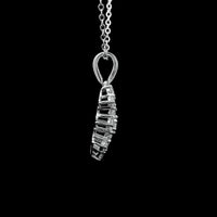 0.93 Ct Round Lab Grown Diamond 925 Sterling Silver Pendant