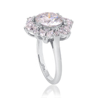 4.71 Ct Round Moissanite 925 Sterling Silver Ring
