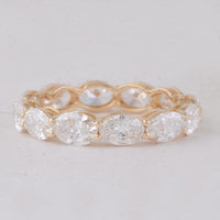 3.87 Carats Lab Grown Diamond 14K Gold Ring