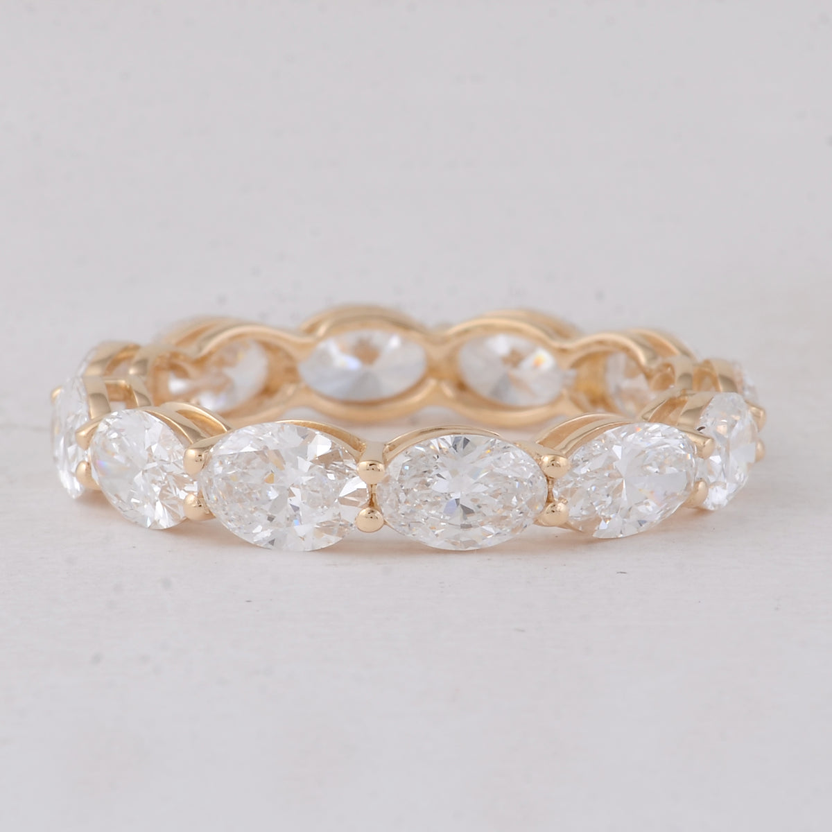 3.87 Carats Lab Grown Diamond 14K Gold Ring