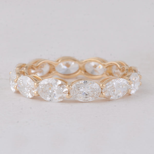 3.87 Carats Lab Grown Diamond 14K Gold Ring